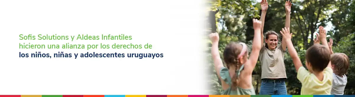 Mujer jugando con tres niños.